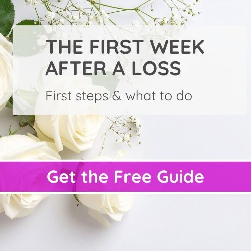 Banner that says "First week after loss free guide"