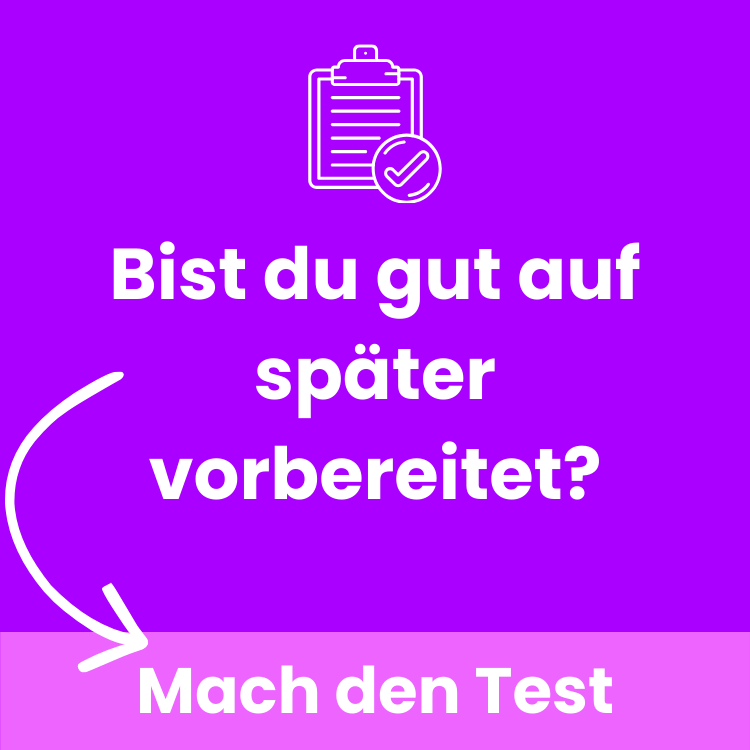 Bist du gut auf später vorbereitet? Mach den Test bei Meolea