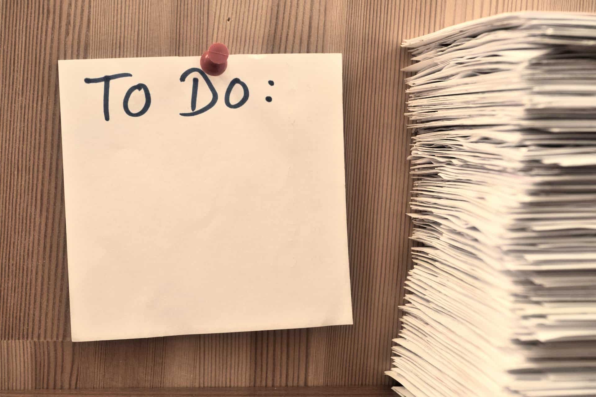 Tasks To-Do List sticky notes